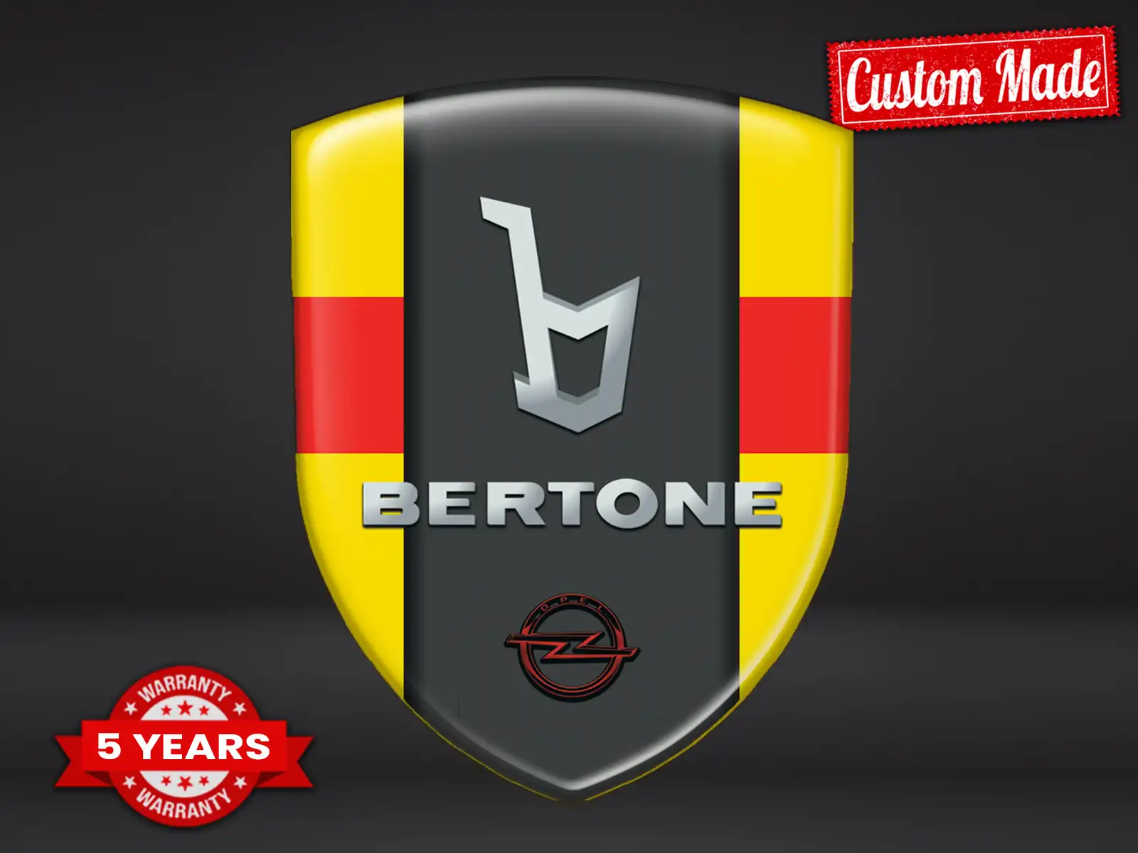 Bertone Heckscheibenaufkleber Tuning Stern Minimal